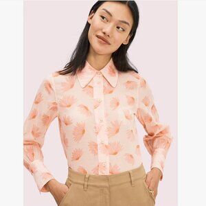 NWT Kate Spade New York Falling Flower Voile Blouse